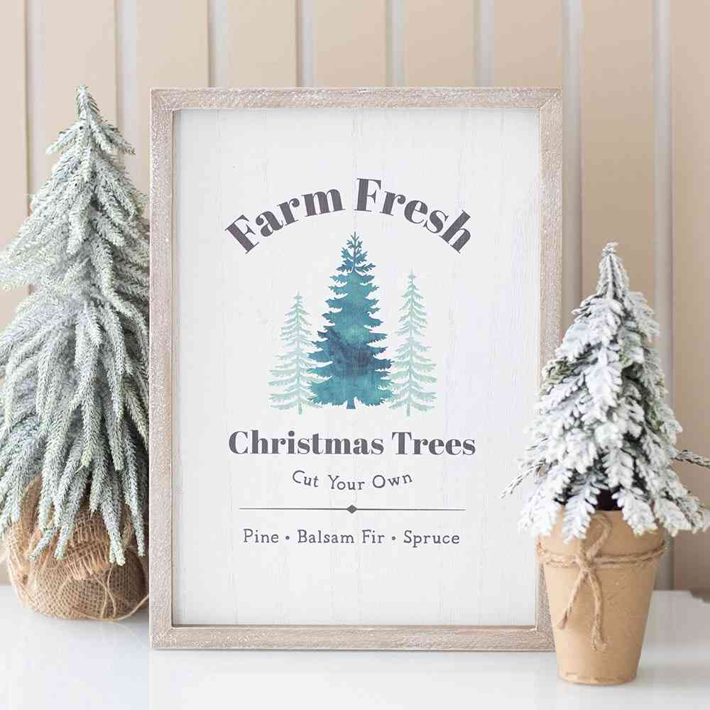 Something Different - Farm Fresh Christmas Trees Framed print - Multicolours